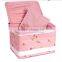 Countryside flower floral cosmetic bag, sweet lovely flower deisgn,green makeup bag for girls