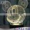 Acrylic Colorful LED Glowing Mickey Mouse,Custom LED Night Light
