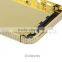 Luxury Side Crystal 24kt Gold Plated Back Cover Housing for iPhone 5 Black Lens