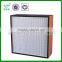 Deep-pleat HEPA filter with aluminum alloy frame