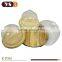 cake glass bell with wood tray customized glass bell with handle for kitchen