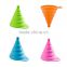 High Quality New Mini Silicone Gel Foldable Collapsible Style Funnel Hopper Kitchen cooking tools