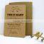 2015 handmake wood invitation card for wedding festival factory derect sale
