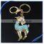 Factory creative lovey shinying animal keychain metal