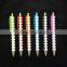 Plastic ball pen with creative window barrel with big clip