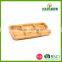 Hot selling fashion Bamboo food dish sauce boat