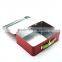 Metal tin lunch box storage carrying case with handle