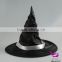 Black wrinkle Halloween hats witch hat