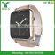 2016 Luxury Leather Android 4.4 Smart Watch for Health Care