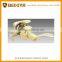 2016 High security zinc alloy satin brass finish reversible tubular privacy door handle lock set