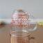 Supermarket type glass coffee mug