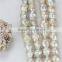 Pearl manufacturer freshwater pearl strand 15mm grade A+ nucleated genuine pearl strand