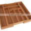 Bamboo Large Expandable Cutlery Tray and Drawer Organizer