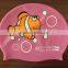 Silicone kids swimming cap,cheap swim caps,cartoon swimming cap