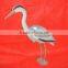 plastic grey heron decoy