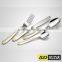 Gold Plated Flatware! 24pcs nice flower gold plated flatware wholesale