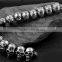Novelty gift gothic punk skull head chain link bracelet