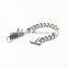 Dragon head Italy figaro cuban curb chain bracelet