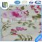 Wholesale price pink flower design home textile twill fabric