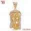 gold jesus piece pendant stainless steel jesus head pendant, dubai gold pendant with zircon stone