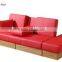 Modern multi-function sofa bed with tea table and drawer