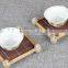 FD-16411 restaurant weave placemat rectangle bamboo tablemat outdoor placemat in light brown