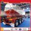 Tri-axle dry bulk cement tanker , cement bulker truck trailers with air compressor