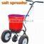 durable poly hopper seed fertilizer spraying cart