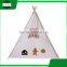 Hengwei cotton canvas children play kids single pole tipi tiendas tipi tent