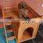 FSC wooden pet dog house for wholesale in China