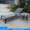 Aluminum Frame Beach Bed Wood / Wooden Sun Lounger / Teak Sun Lounger