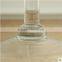 Decoration tall cylinder glass flower vase with stem for home wedding table centerpieces