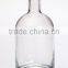 food grade round sealed transparent 750ml whisky glass bottle