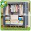 Big size 150*45*170cm nice folding wardrobe closet cabinet made in China