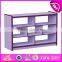 Customize colorful children furniture wooden book cabinet W08C190