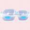 2pcs Clear With Lock Microwave Heating Plastic Food Container Set With Air Holes