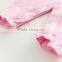 Romper Pink Frock With White Dots Girls White Rounded Collar Clothing Leggings
