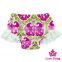66TQZ460 Lovebaby Fancy Girl Ruffle Short Printed Flowers Pants Suits For Baby Gilrs Wear