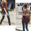 New fashion casual womenT-shirt and long sleeved v-neck blank tee
