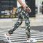 Fashion wholesale custom mens casual camo pants cheap army print pants men