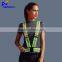 LED orange children road safety elastic adjustable biking running vest