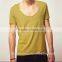 2015 fashion blank scoop neck t shirt for men