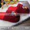 2017 attractive design flat resort logo embroidered Velvet eva hotel slippers