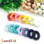Food Grade Silicone Necklace Pendent Round Ring Baby Dount Teether