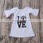 2016 custom wholesale kids love soccer t-shirst short sleeve boutique newborn baby t-shirts