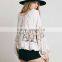 OEM women fashion lace blouse long sleeve casual women blouse