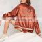 China clothing manufacturer custom lady embroidered bomber jacket