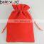 wholesale customized size colors printing flannelette jewelry drawstring velvet bag