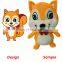novel design and hot sale squirrel custom stuffed plush toy