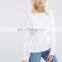 High Quality 100% Cotton Long Sleeves Ladies T-shirt/Women